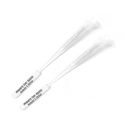 Personalized Light Up Fiber Optic Wands