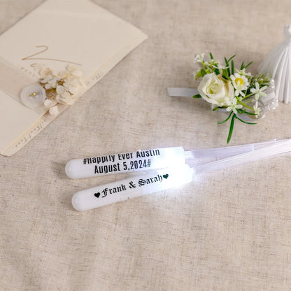 Personalized Light Up Fiber Optic Wands