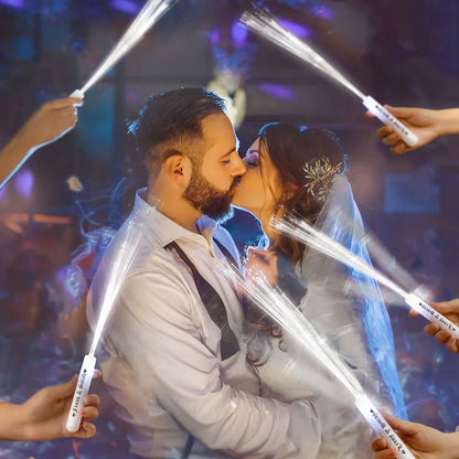 Personalized Light Up Fiber Optic Wands