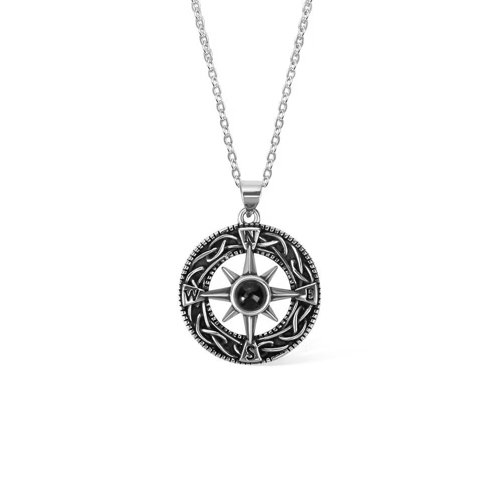 Custom Gothic Cross Projection Necklace
