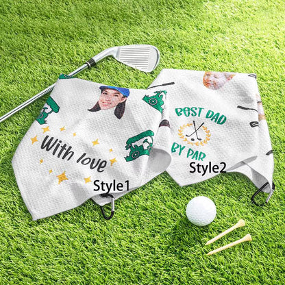 Custom Photo Golf Towel with Face