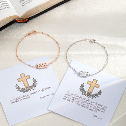Personalized Bible Verse Number Bracelet