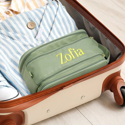 Custom Embroidered Cosmetic Bag with Name