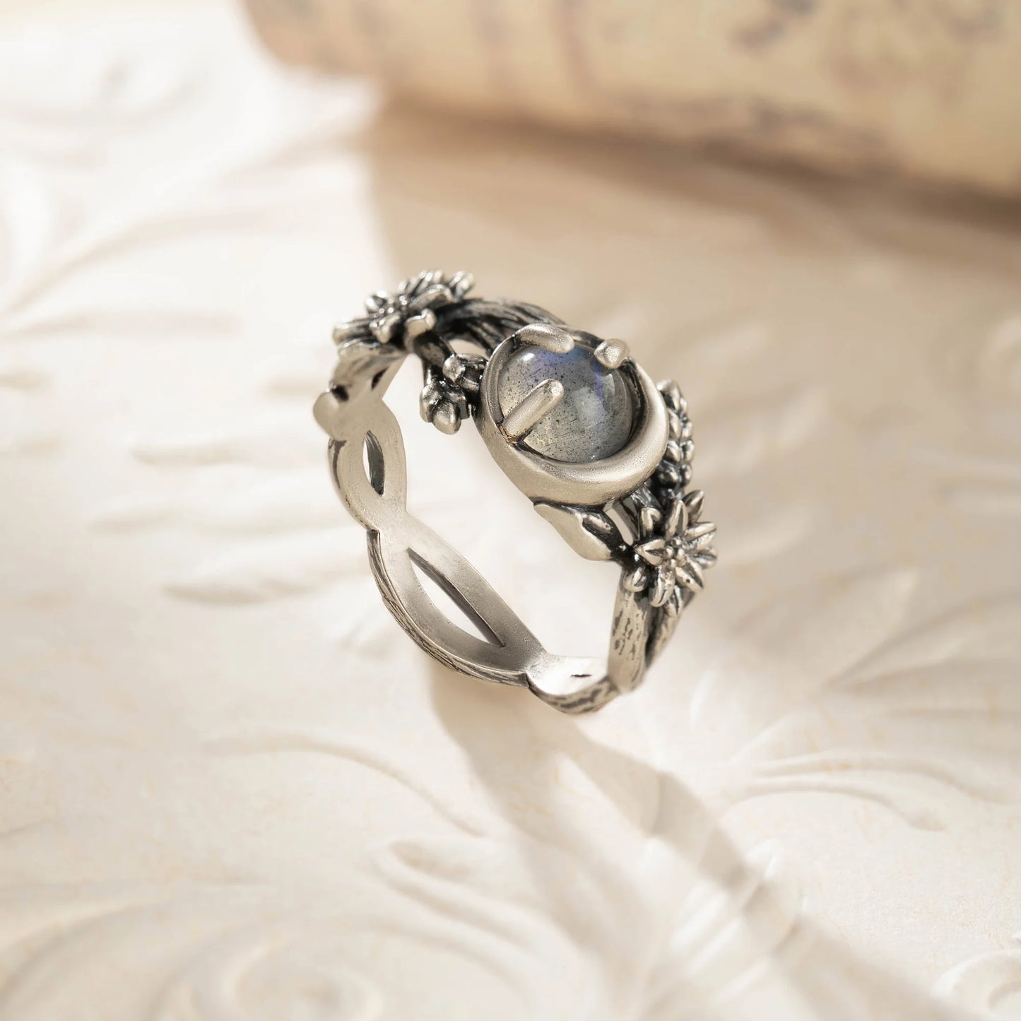 Vintage Branches Moonstone Ring
