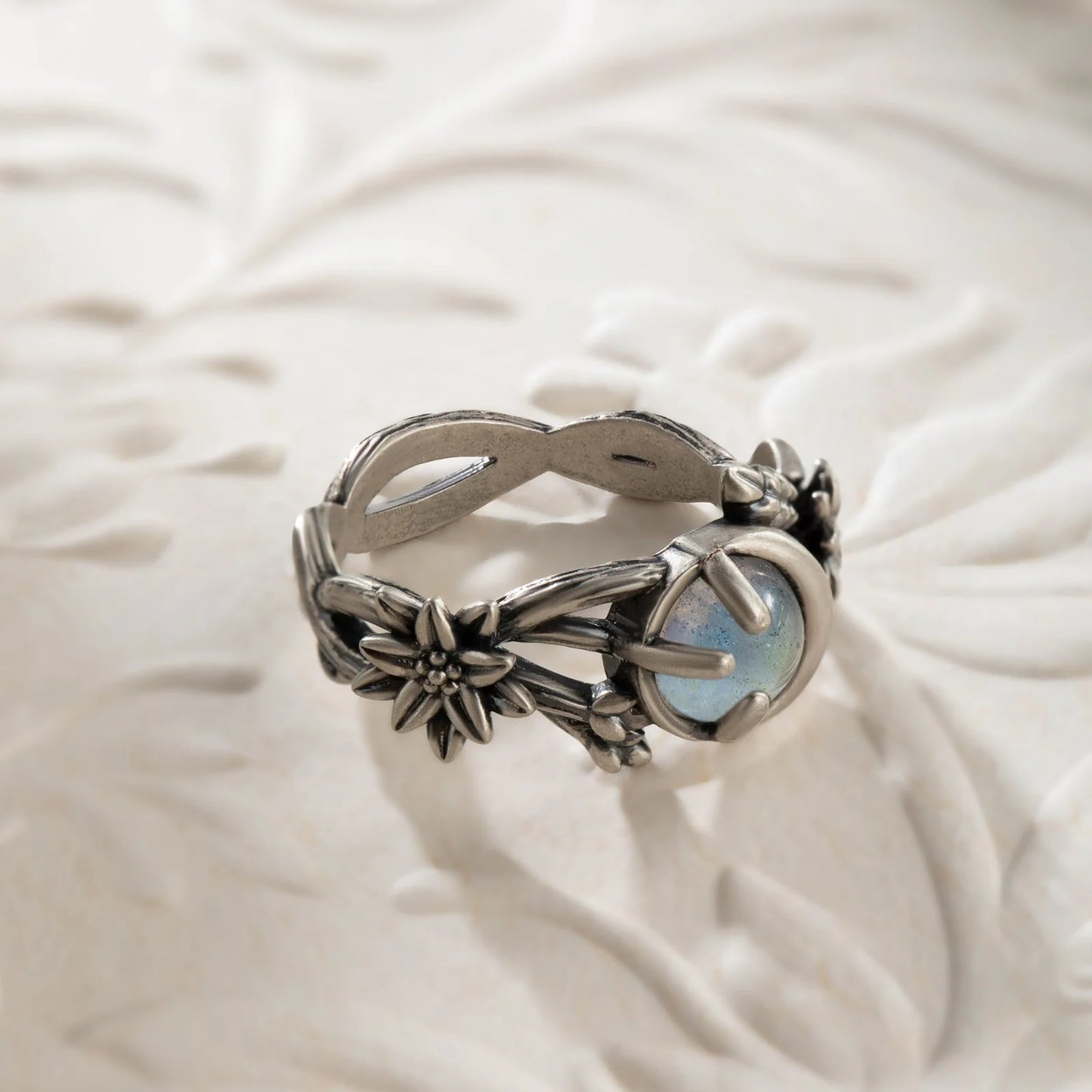 Vintage Branches Moonstone Ring