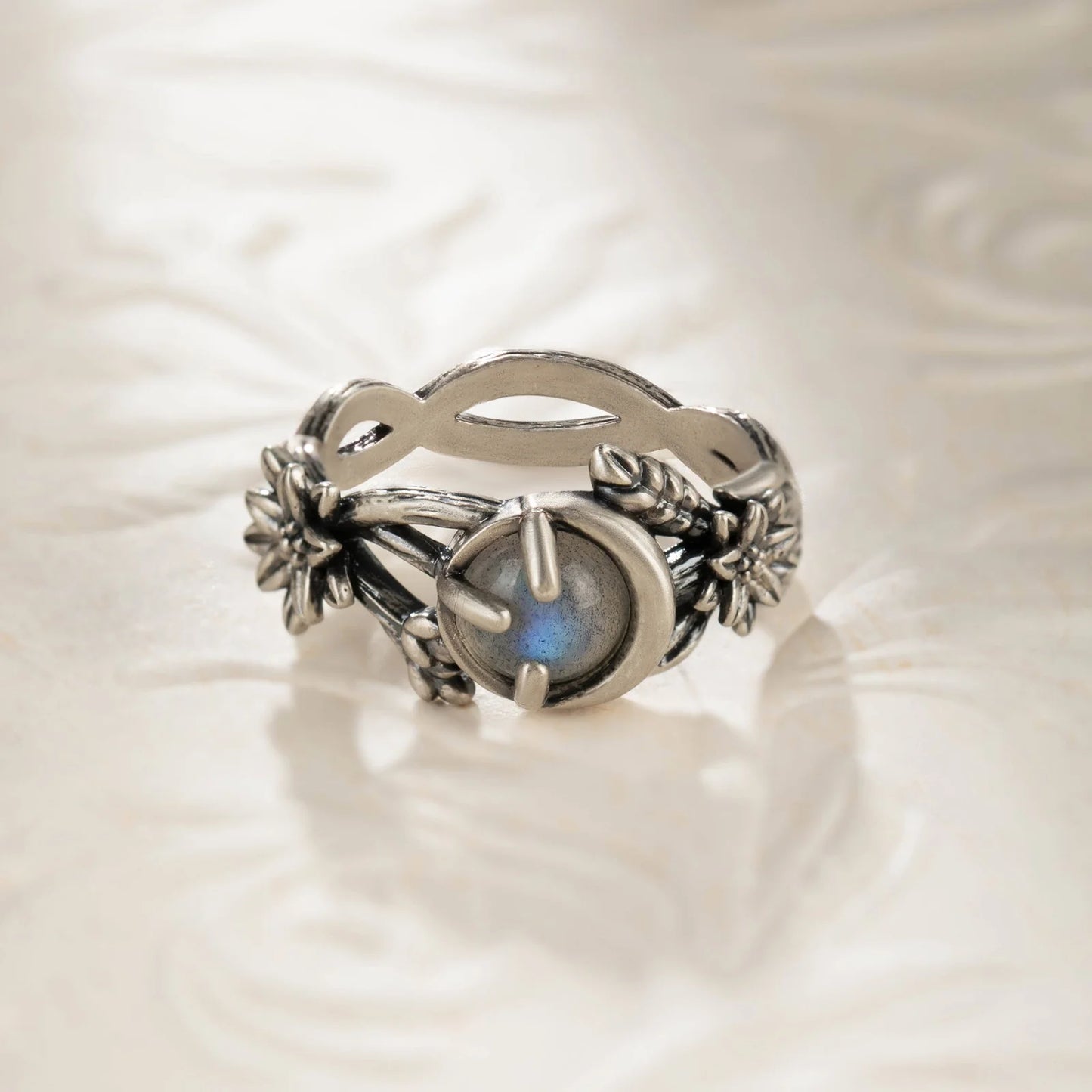 Vintage Branches Moonstone Ring
