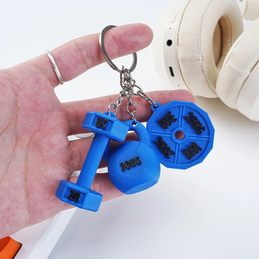Custom Gym Weight Charms Keychain