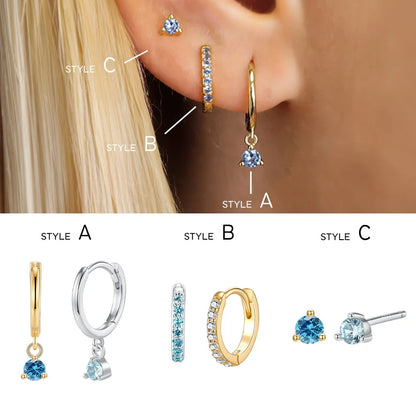 Personalized Birthstone Earring Set