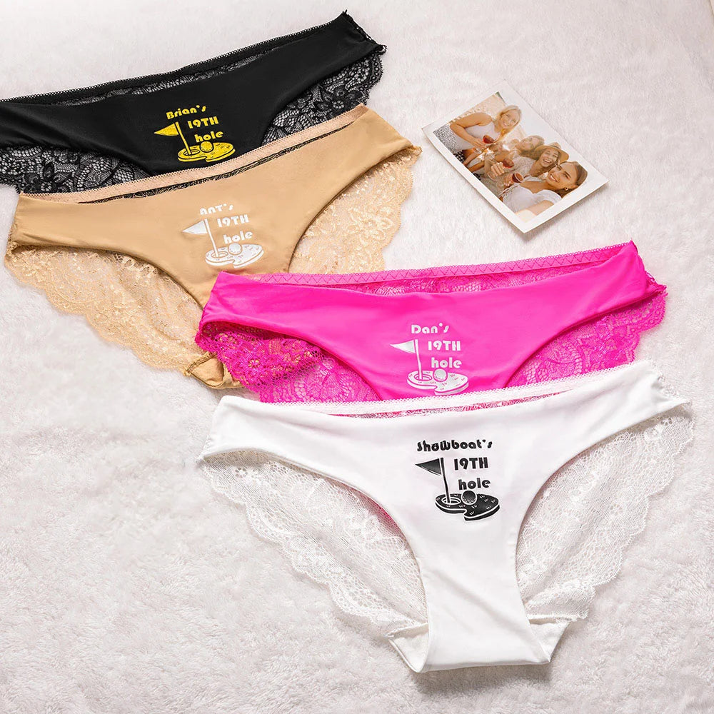 19th Hole Golf Lace Underwear Thongs