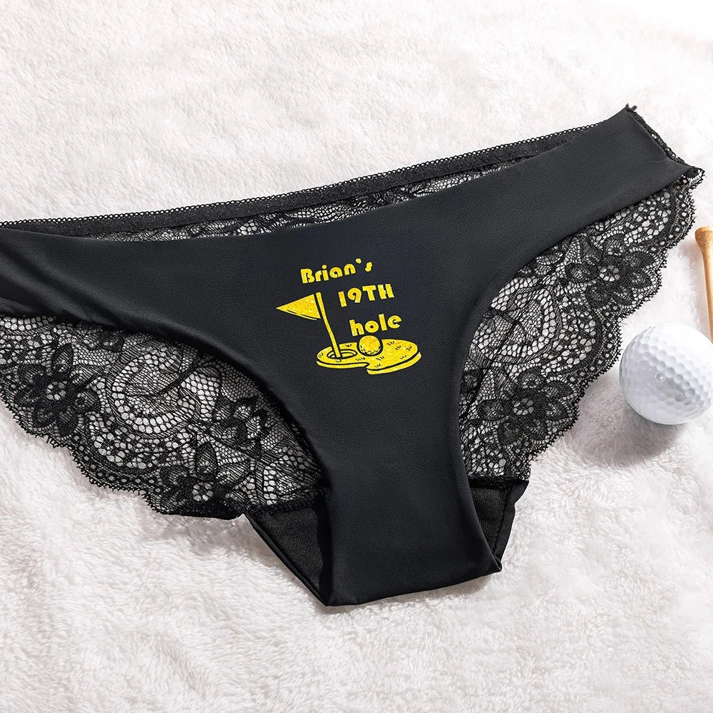 19th Hole Golf Lace Underwear Thongs