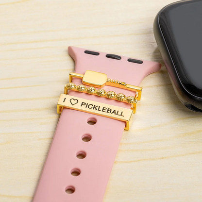 Personalized Pickleball Watch Band Charms