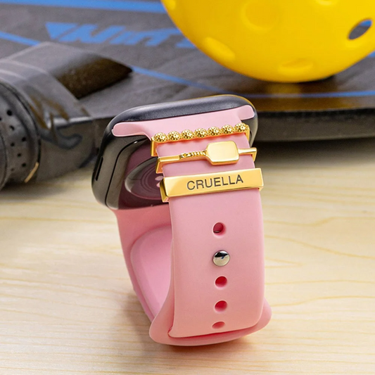 Personalized Pickleball Watch Band Charms