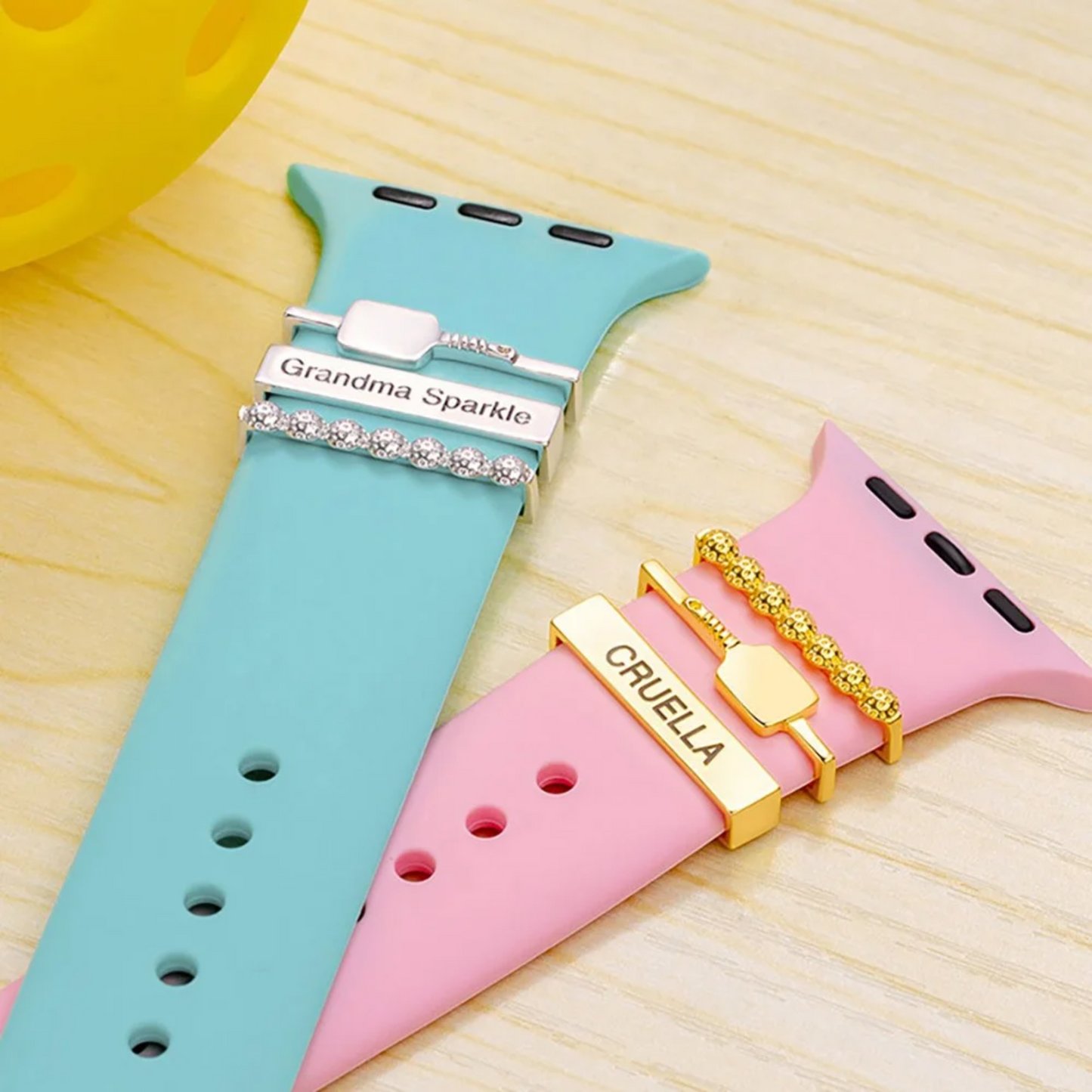 Personalized Pickleball Watch Band Charms