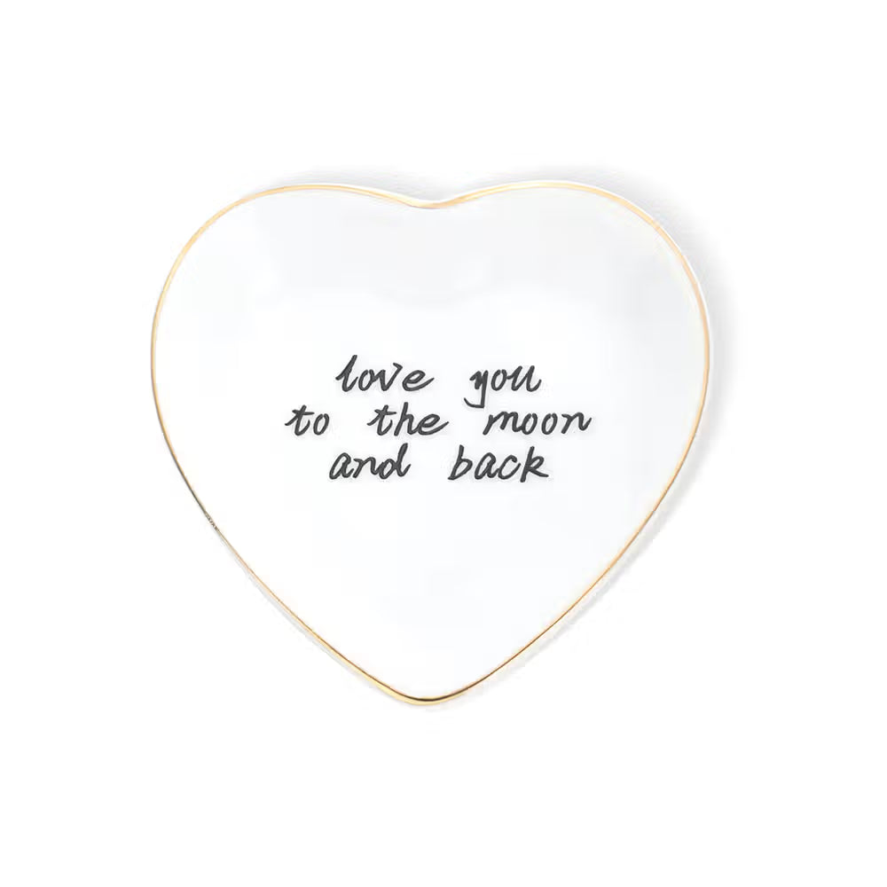 Custom Ceramic Jewelry Dish with Text or Handwriting Photo