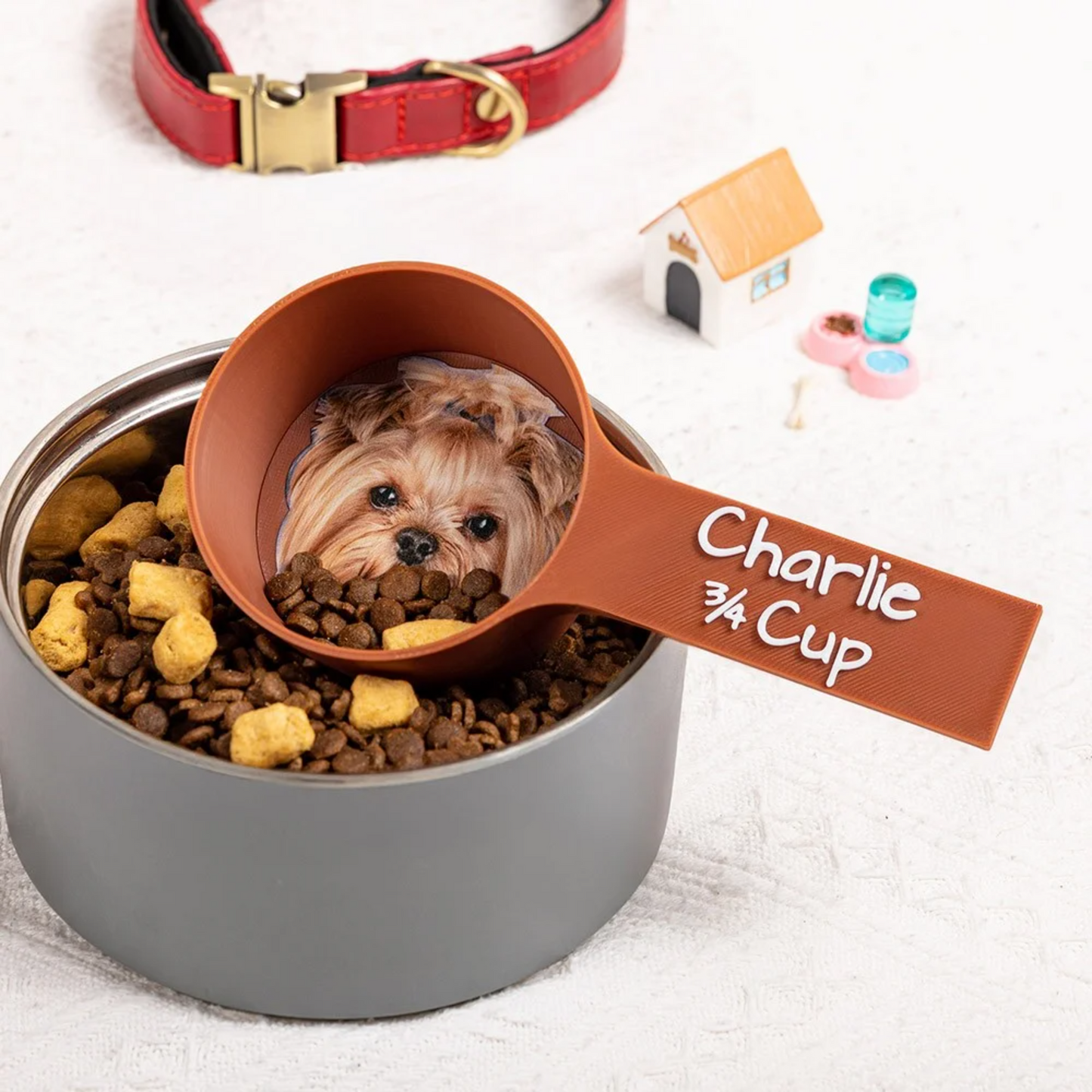 Pet Portrait and Name Food Measuring Cup