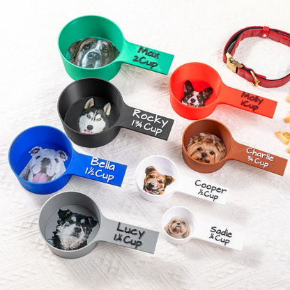 Pet Portrait and Name Food Measuring Cup