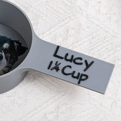 Pet Portrait and Name Food Measuring Cup