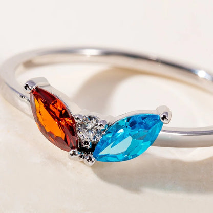 Multiple Marquise Birthstones Ring