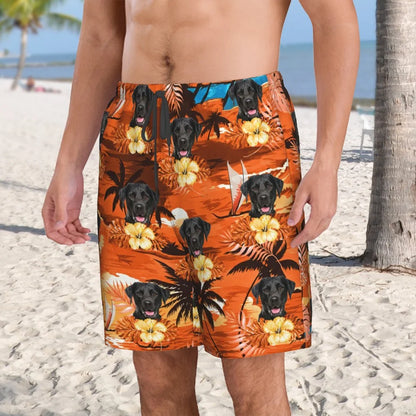 Custom Pet Photo Hawaiian Shorts