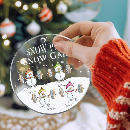 Snow Pain Snow Gain snowman ornament photo 5