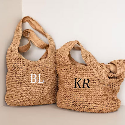 Personalized Monogram Tote Beach Bag