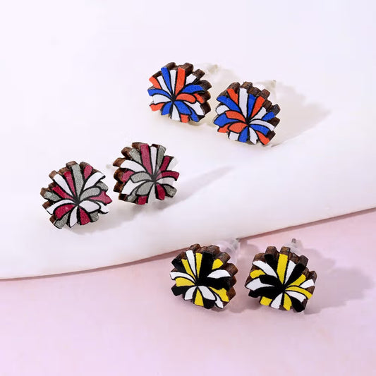 Custom Cheerleading Stud Earrings