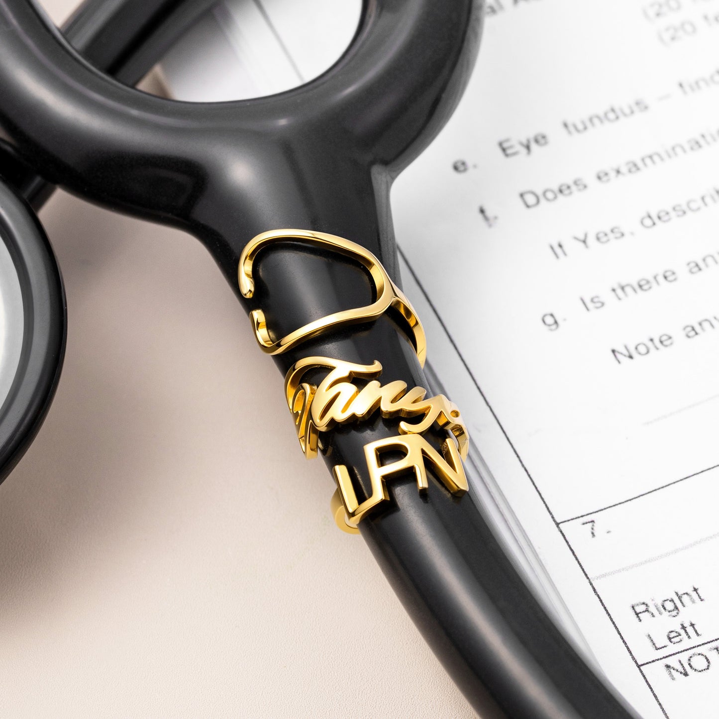 Personalized Stethoscope Tag with Name & Title