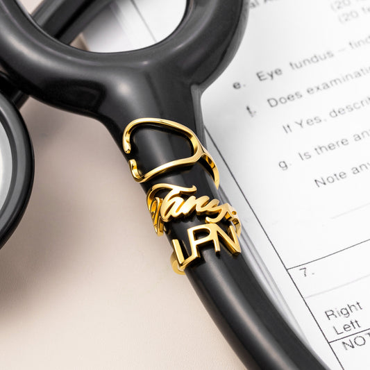 Personalized Stethoscope Tag with Name & Title