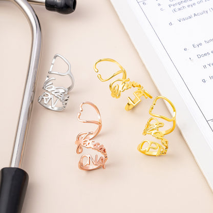 Personalized Stethoscope Tag with Name & Title