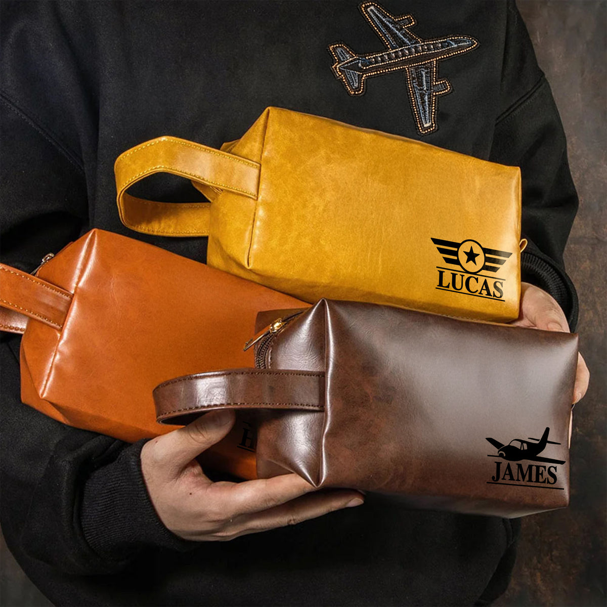 Personalized Aviation Dopp Kit with Name, photo 2