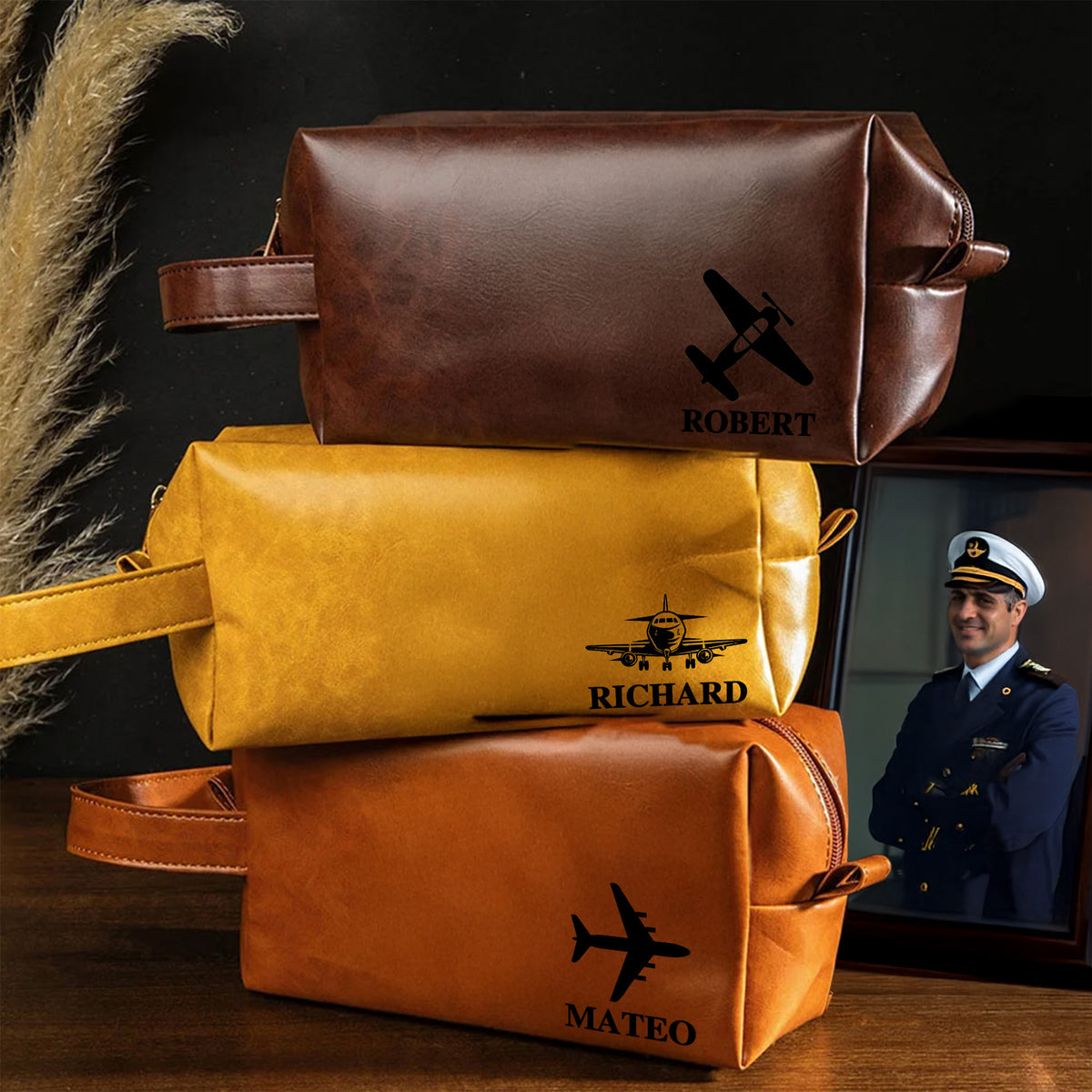 Personalized Aviation Dopp Kit with Name, photo 5