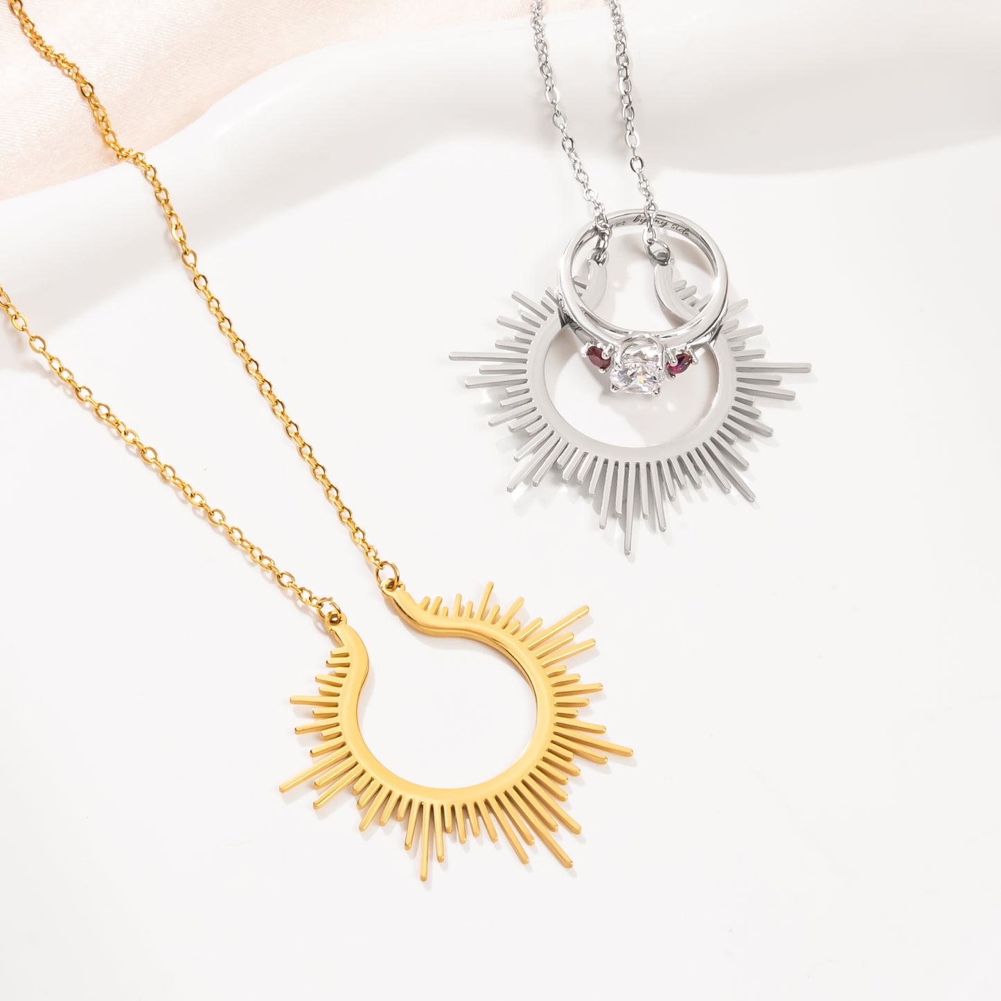 Sunshine Ring Holder Necklace