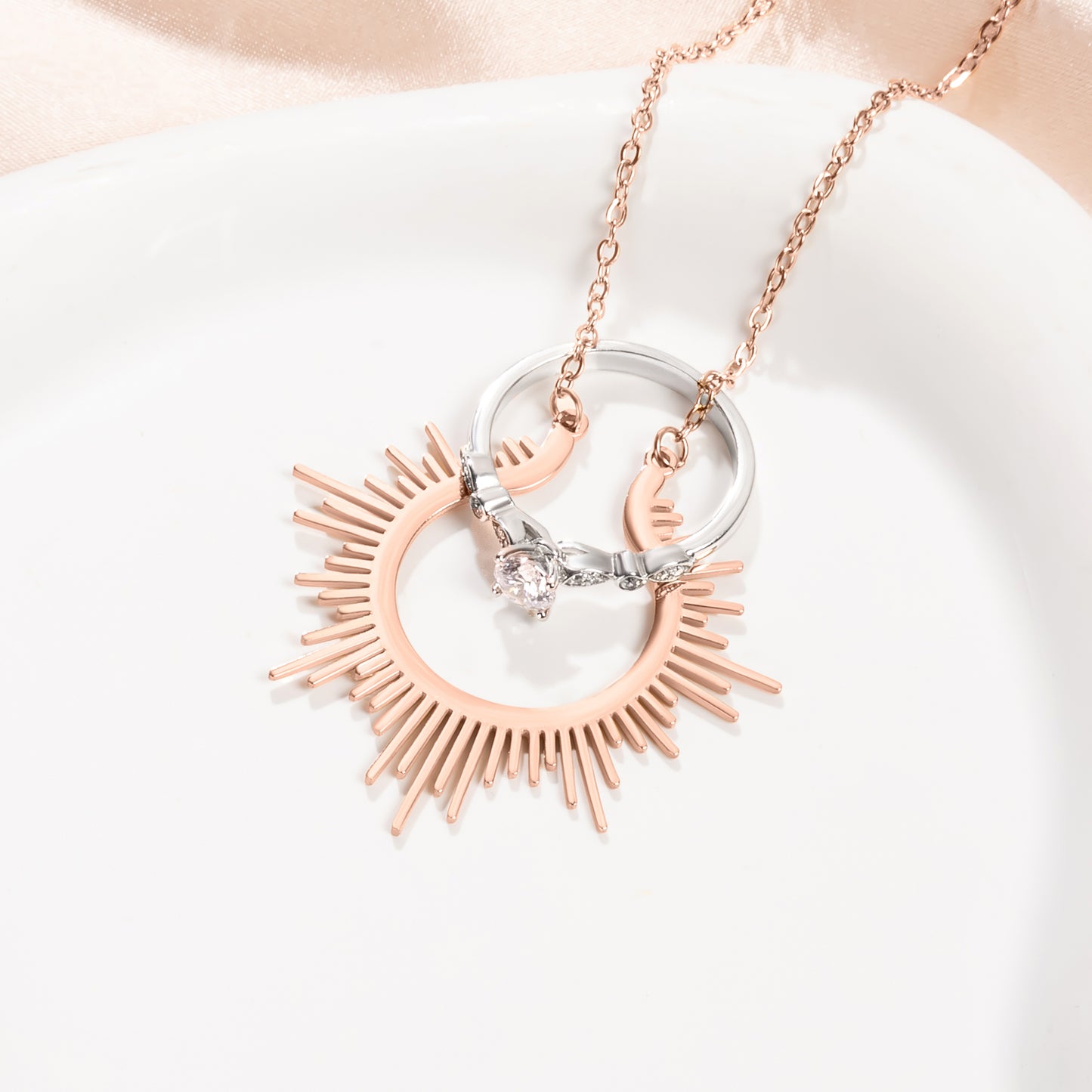 Sunshine Ring Holder Necklace