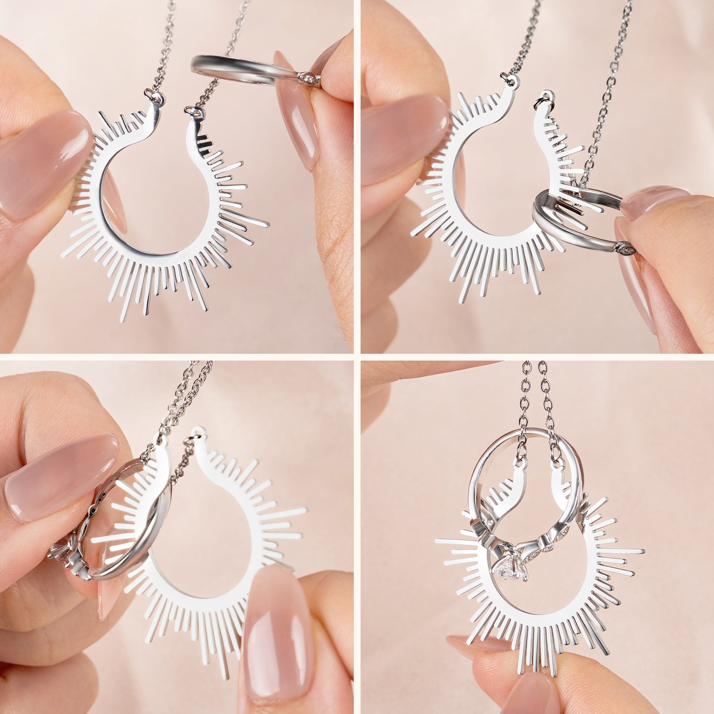 Sunshine Ring Holder Necklace