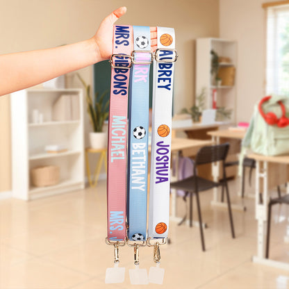 Personalized Colorful Crossbody Strap with Name