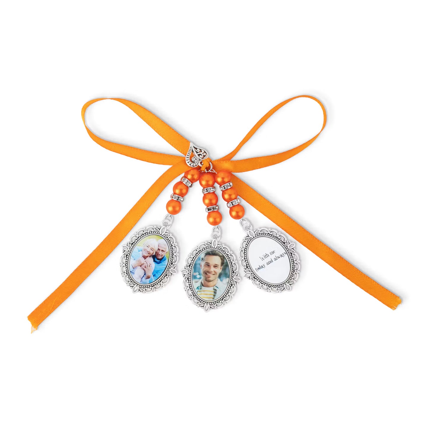 Personalized Multi Photo Charm for Wedding Bouquet