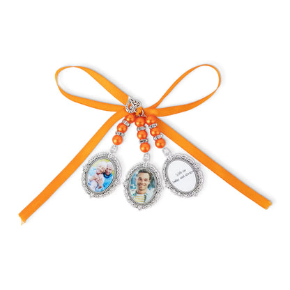 Personalized Multi Photo Charm for Wedding Bouquet