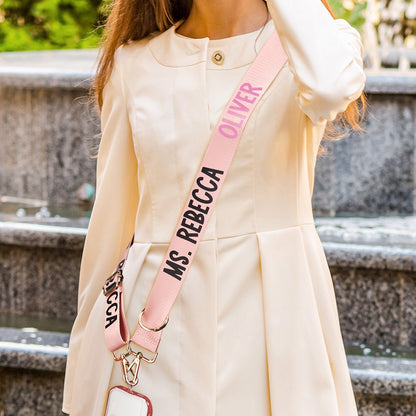 Personalized Colorful Crossbody Strap with Name