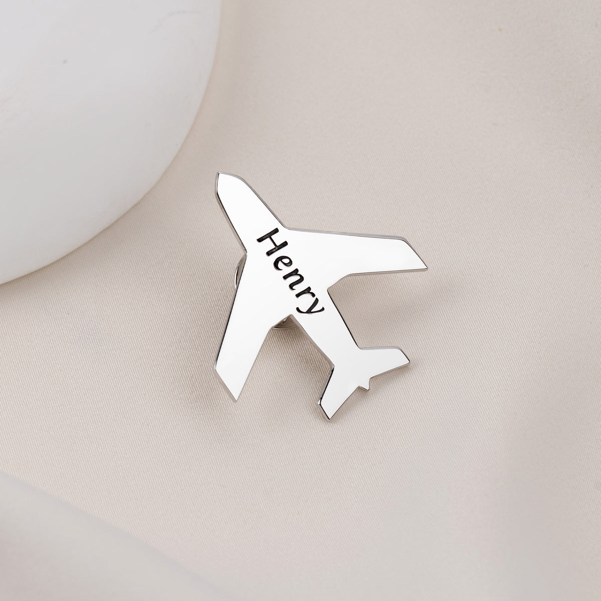 Personalized Airplane Lapel Pin with Name, photo 7