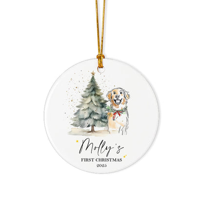 Dog's first Christmas ornament photo 1