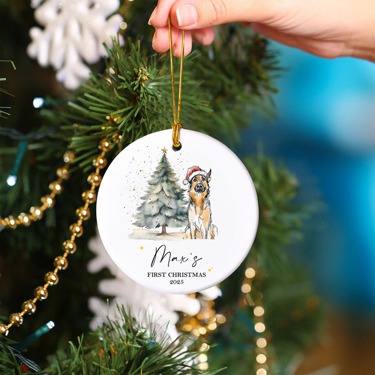 Dog's first Christmas ornament photo 2