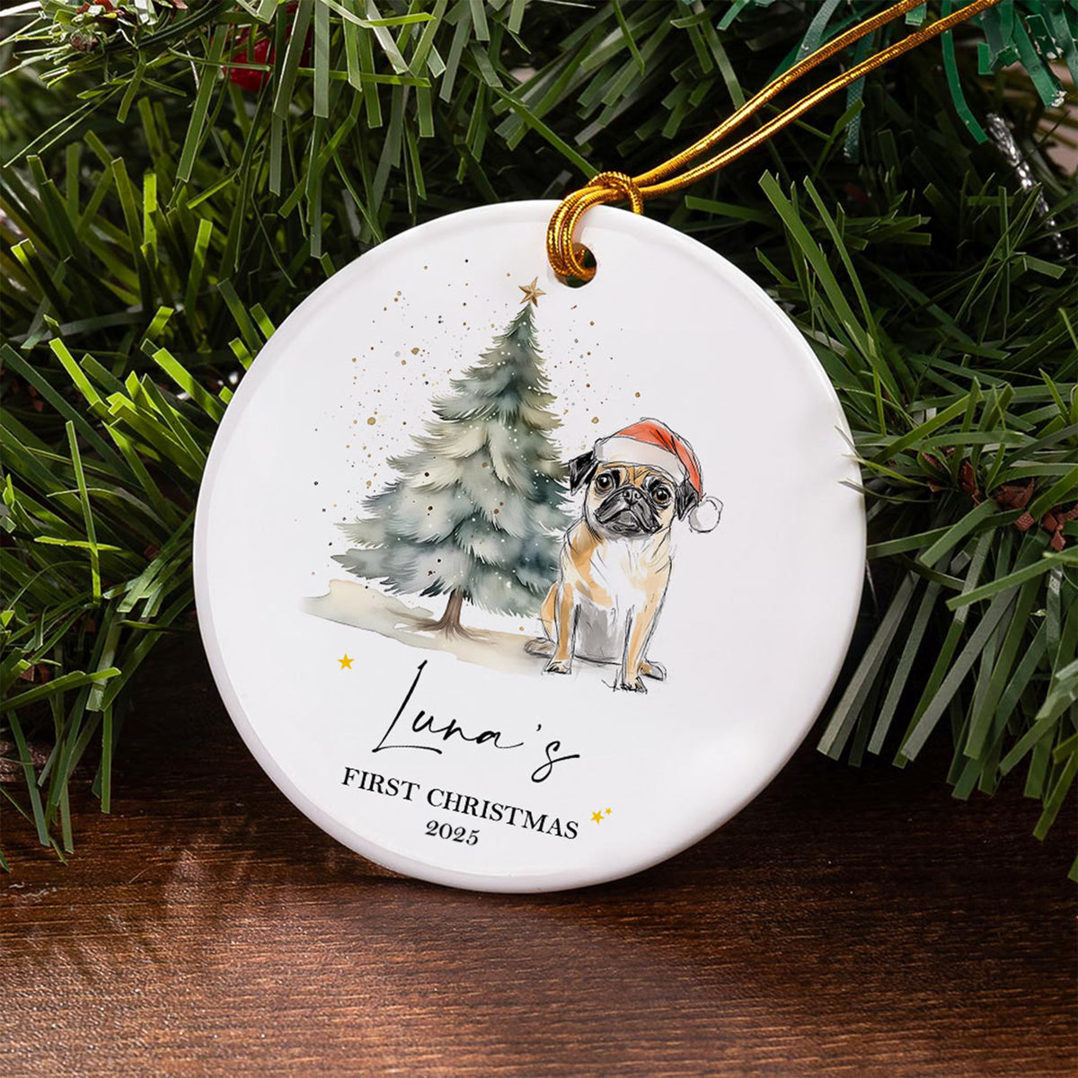 Dog's first Christmas ornament photo 4
