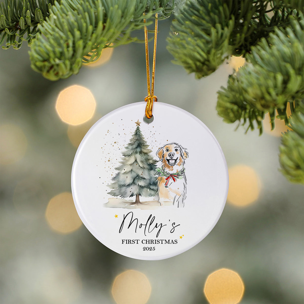 Dog's first Christmas ornament photo 5