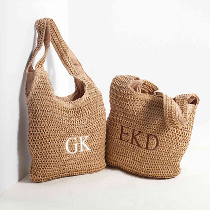 Personalized Monogram Tote Beach Bag