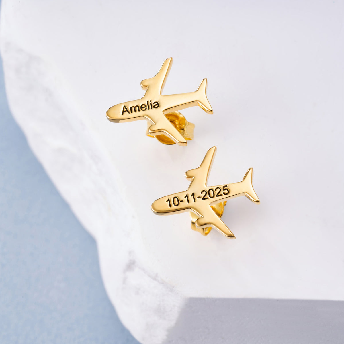 Mini Airplane Earrings