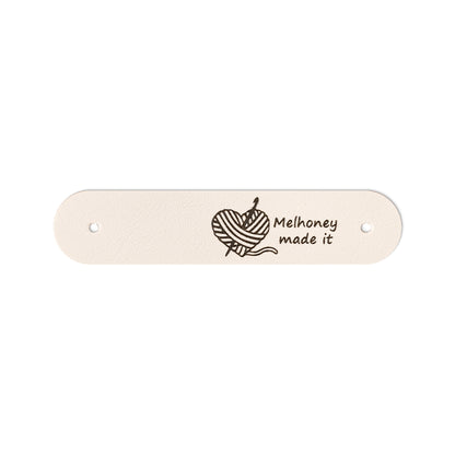 Personalized Leather Knitting Labels with Name, photo 8