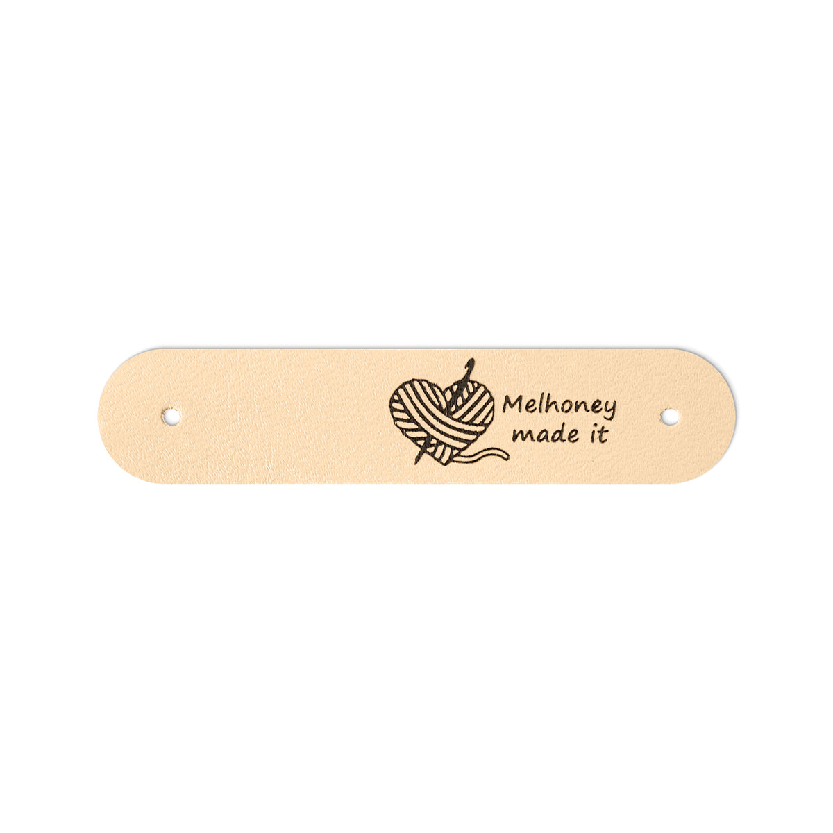 Personalized Leather Knitting Labels with Name, photo 9