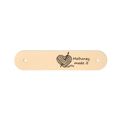 Personalized Leather Knitting Labels with Name, photo 9