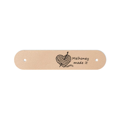 Personalized Leather Knitting Labels with Name, photo 10
