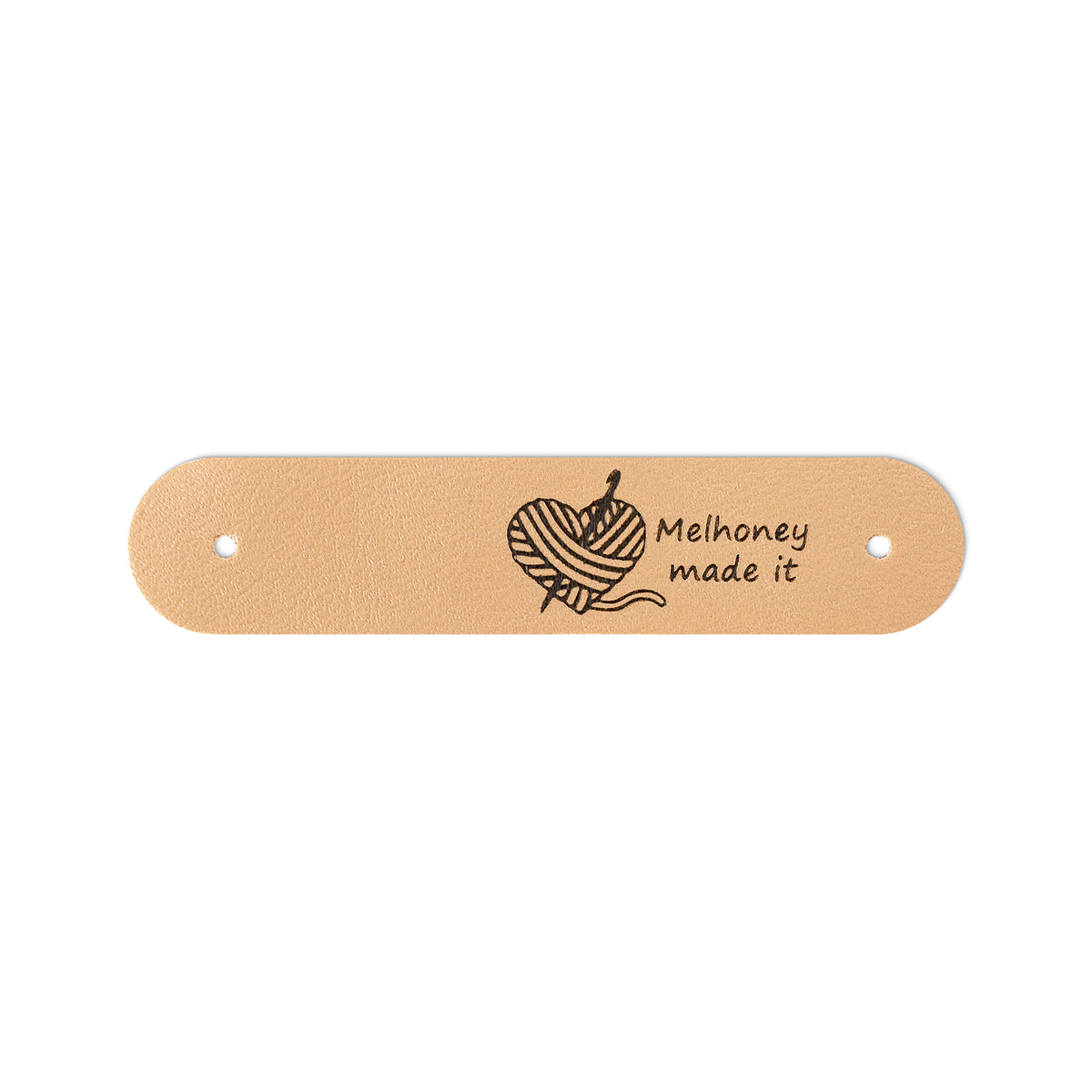 Personalized Leather Knitting Labels with Name, photo 11